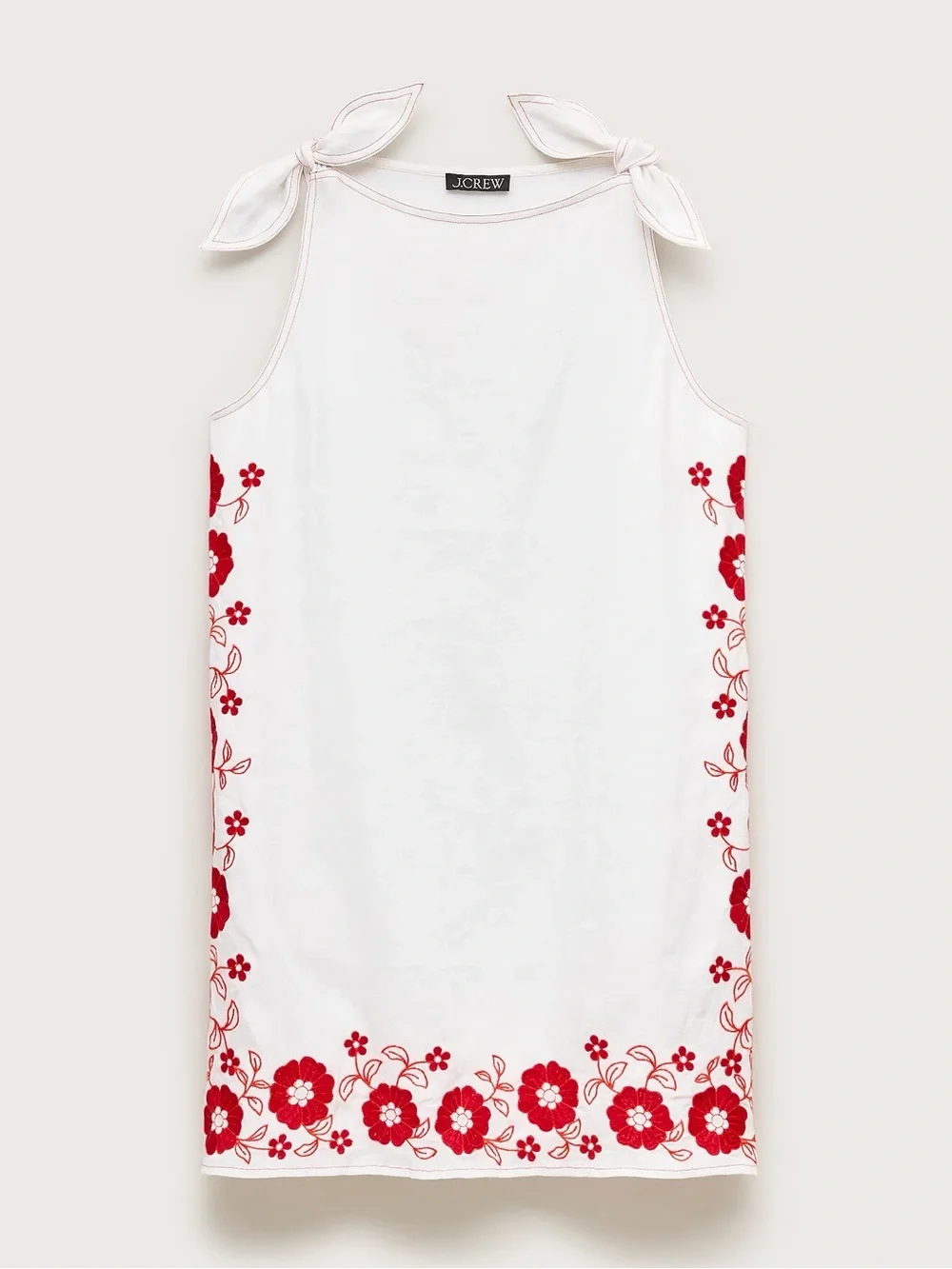 NWT JCREW Linen Embroidered Dress